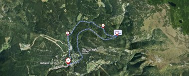cyklo výlet Bílé Labe Mapa
