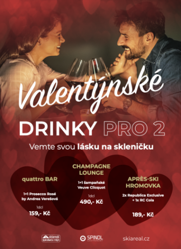 VALENTÝNSKÉ DRINKY PRO DVA